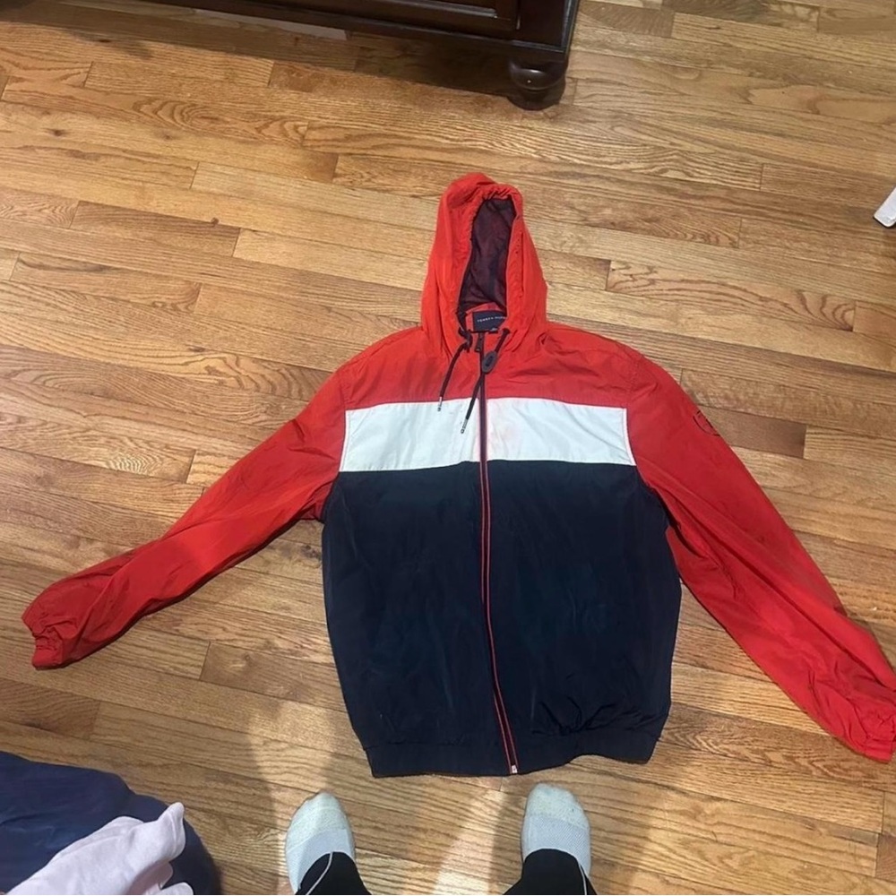 Tommy Hilfiger Red and Black Jacket